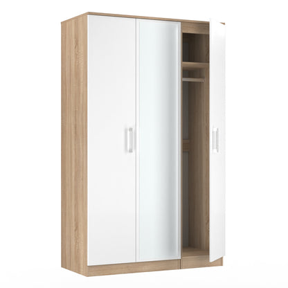Devon Tall Wardrobe White & Oak 182cm
