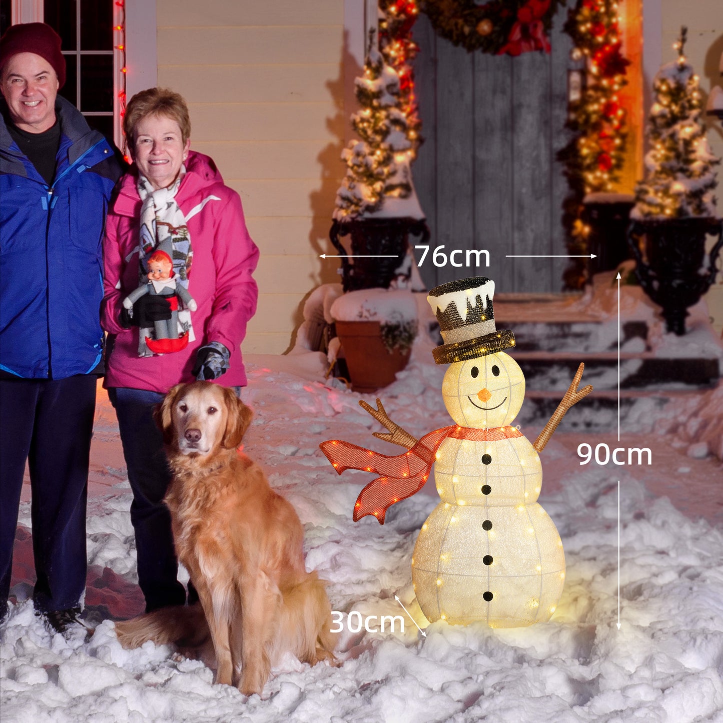 Christmas Feature Light Warm White Outdoor 78 LED - 90cm