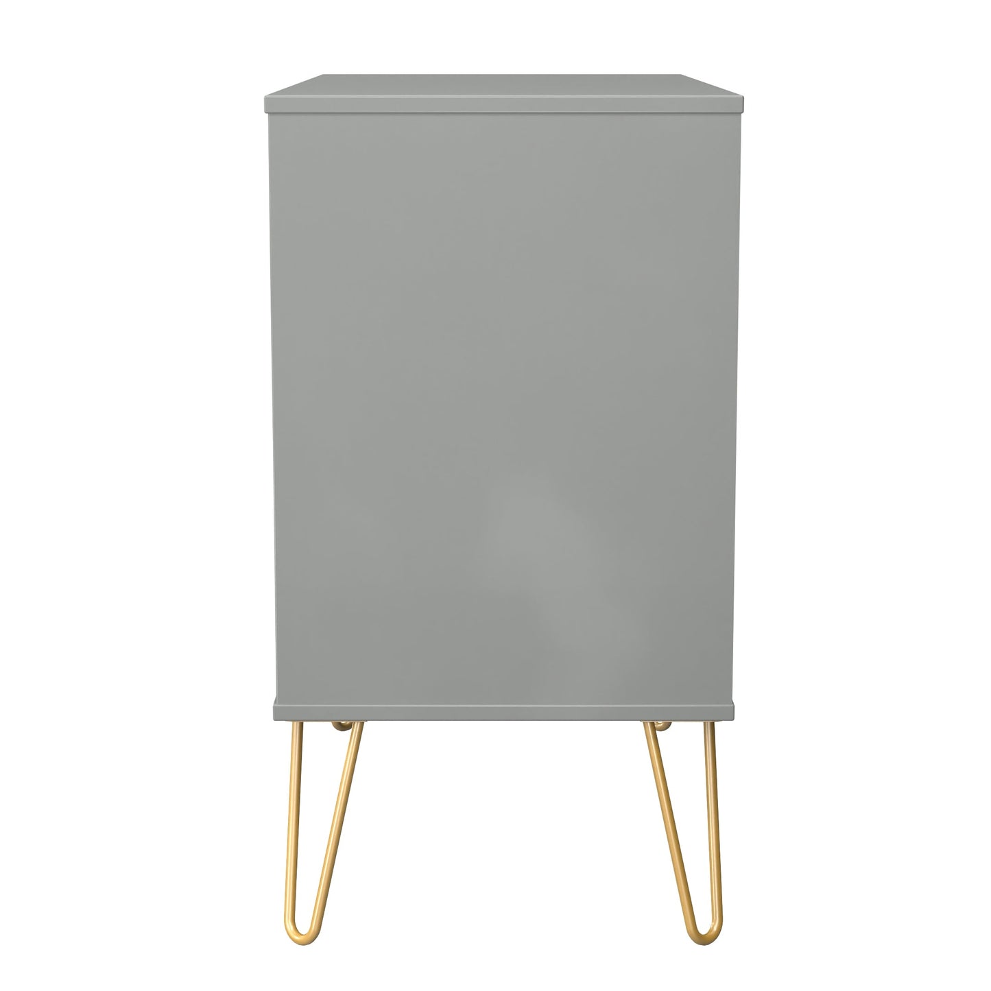 Diamond Chest of Drawers Grey 3 Drawers 77cm