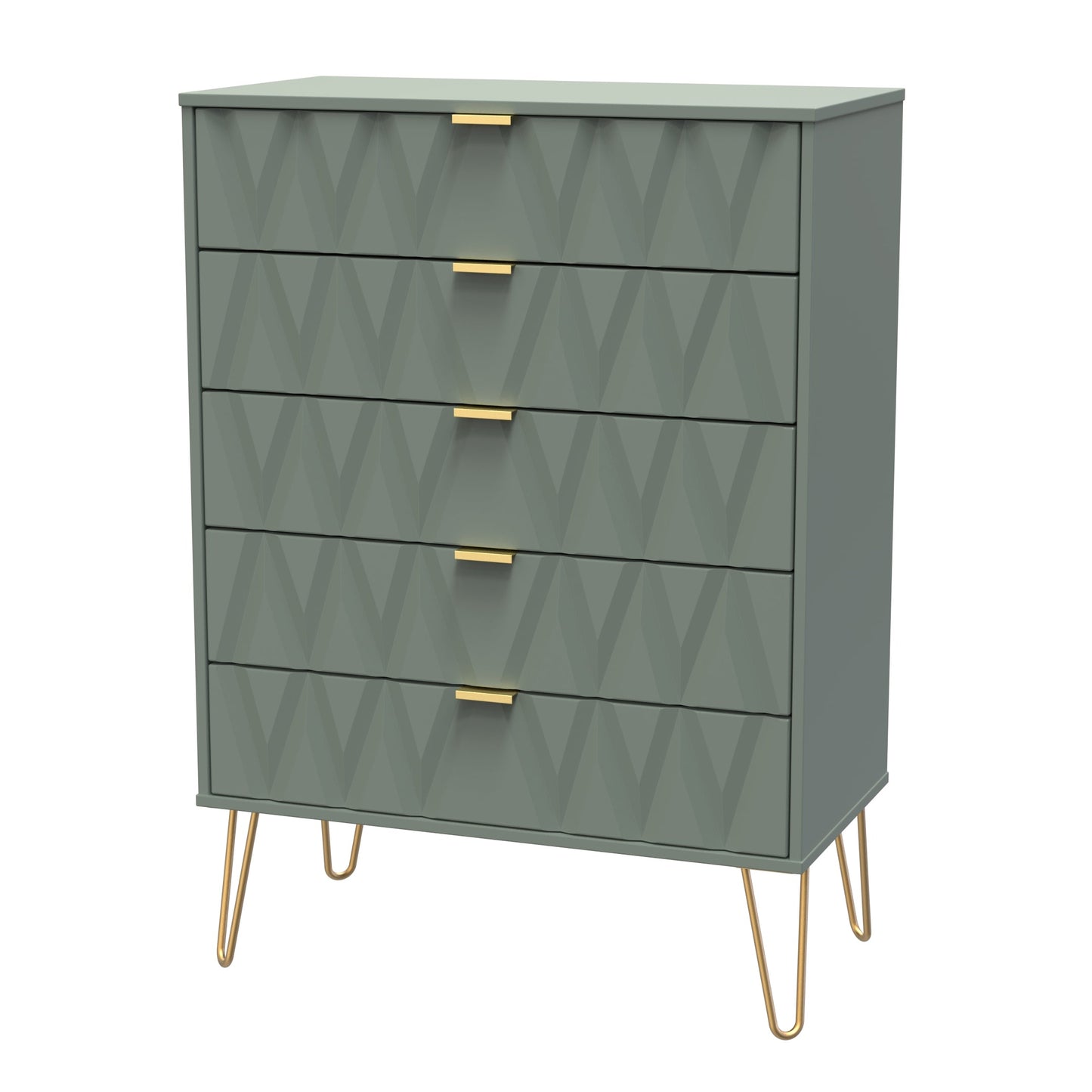 Diamond Tall Chest of Drawers Not Applicable 5 Drawers 109cm