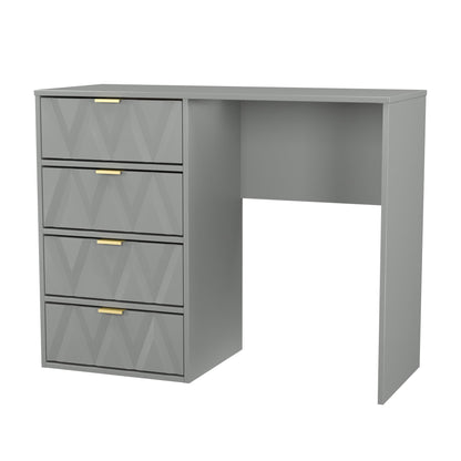 Diamond Desk Grey 4 Drawers 97cm