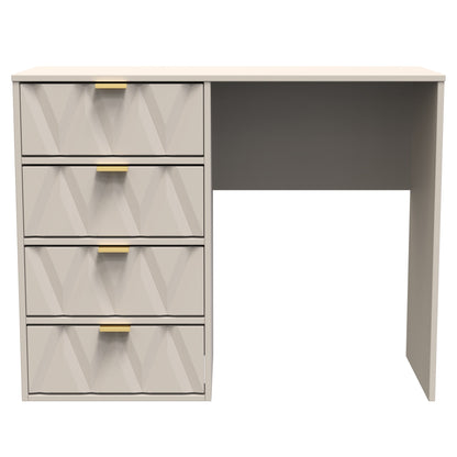 Diamond Desk Off-White 4 Drawers 97cm
