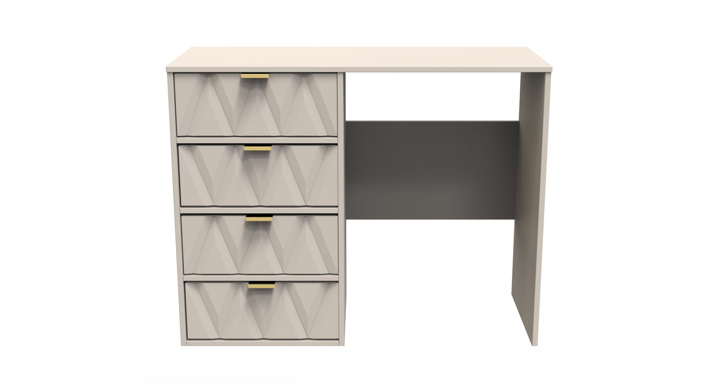 Diamond Desk Off-White 4 Drawers 97cm