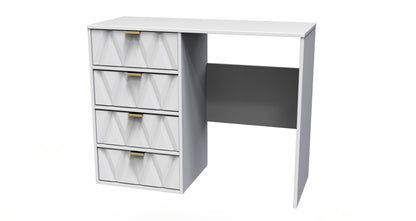 Diamond Desk White 4 Drawers 97cm