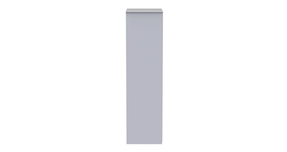 Diamond Tall Wardrobe White 2 Doors 197cm