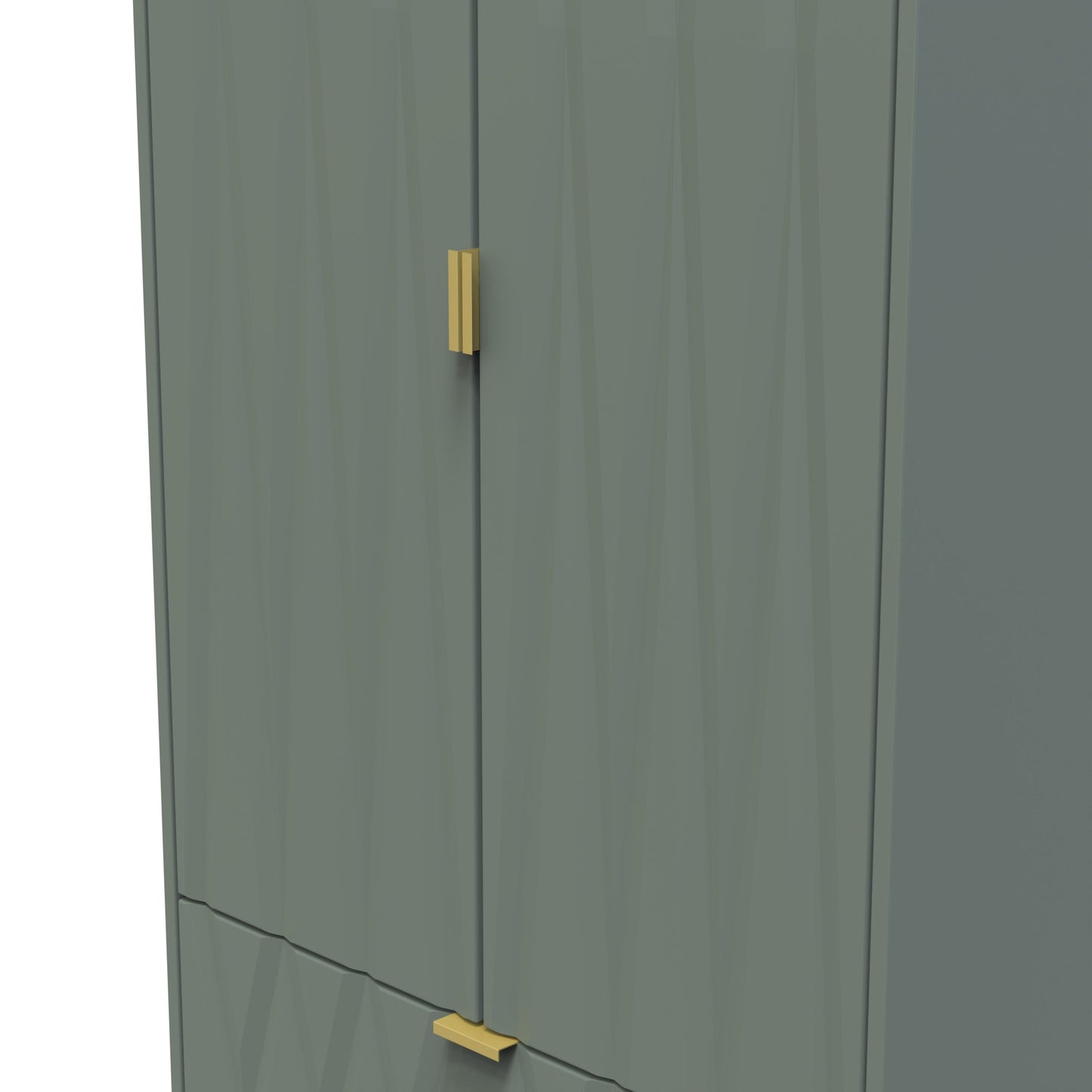 Diamond Tall Wardrobe Not Applicable 2 Doors 2 Drawers 197cm