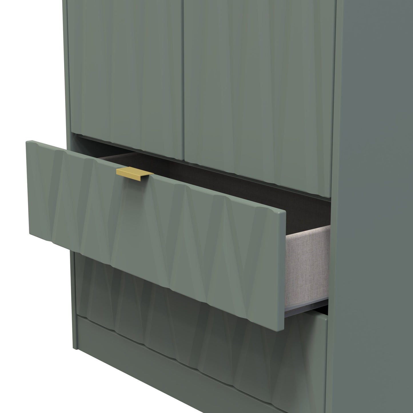 Diamond Tall Wardrobe Not Applicable 2 Doors 2 Drawers 197cm