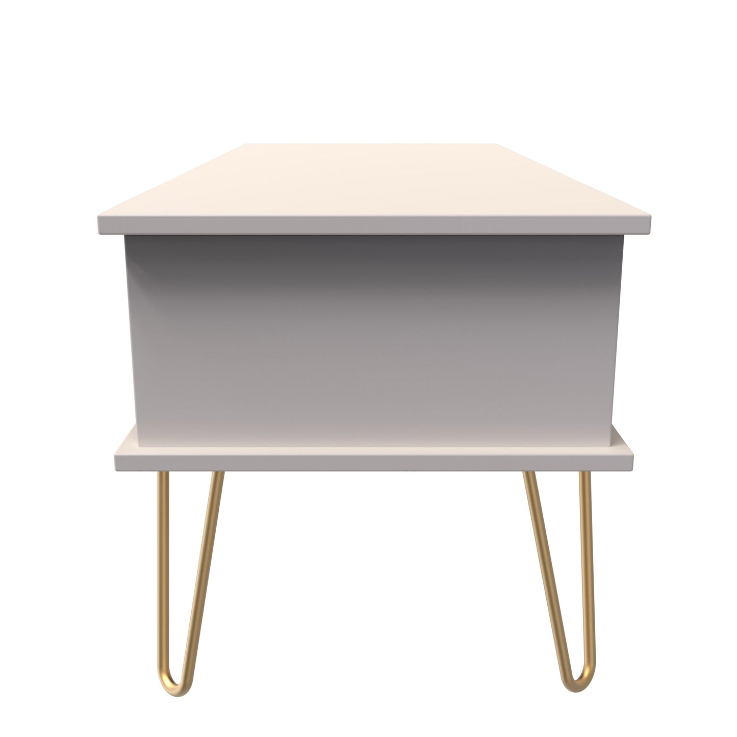 Diamond Coffee Table Off-White 1 Shelf 1 Drawer 92cm