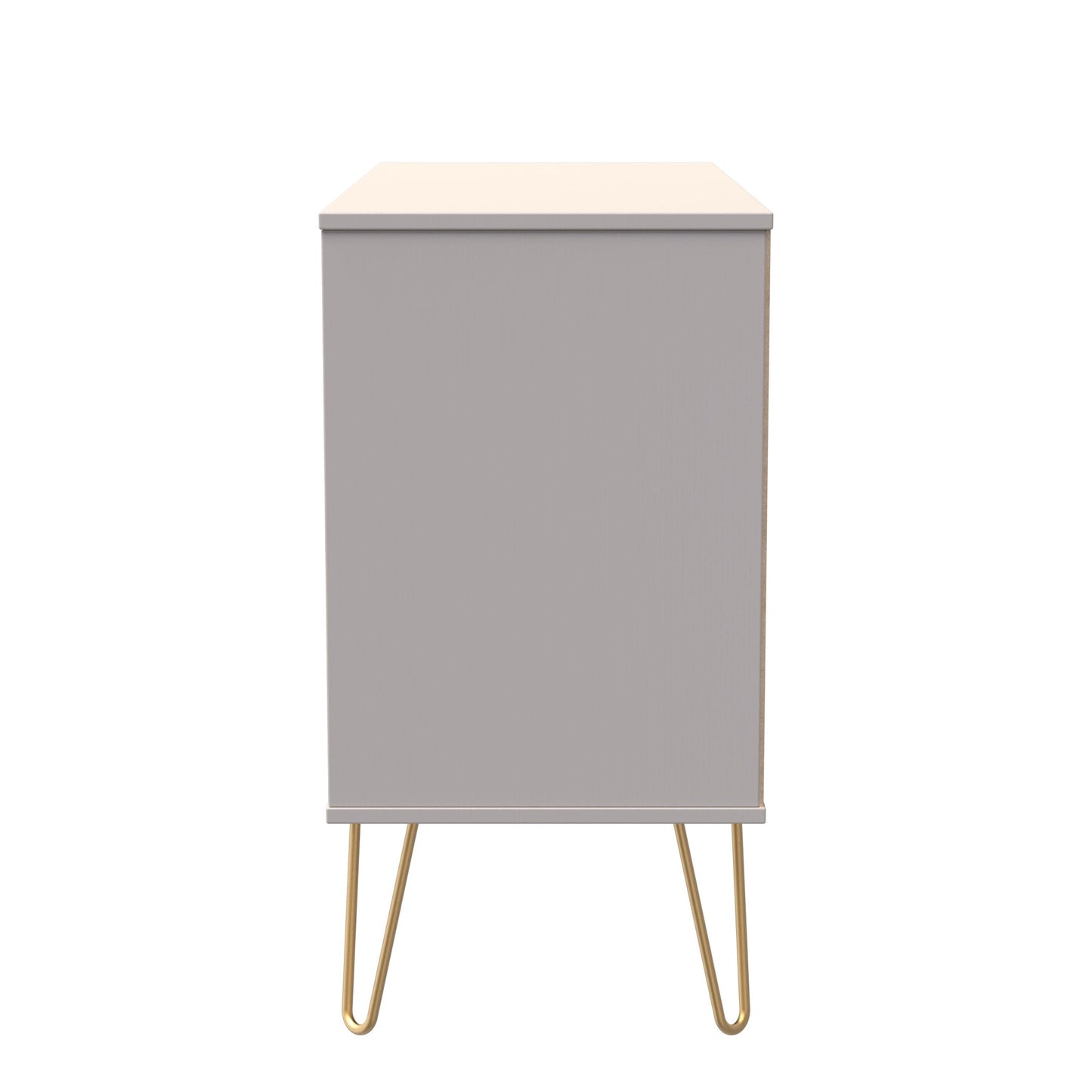 Diamond TV Unit Off-White 2 Shelves 3 Drawers 97cm