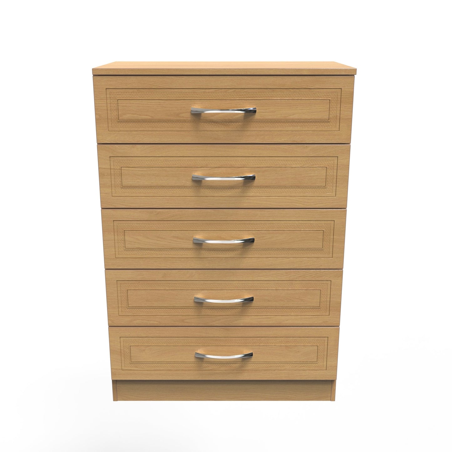 Dorset Tall Chest of Drawers Oak 5 Drawers 108cm