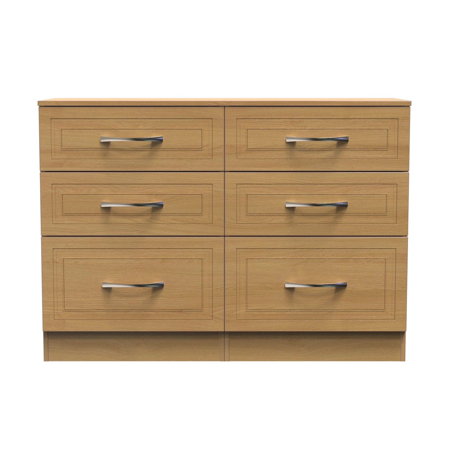 Dorset Large Chest of Drawers Oak 6 Drawers 110cm
