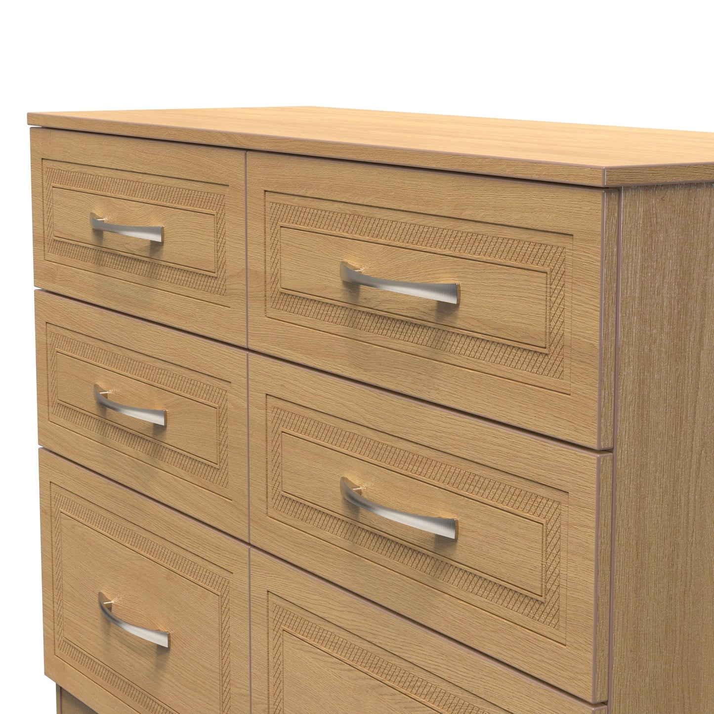 Dorset Large Chest of Drawers Oak 6 Drawers 110cm