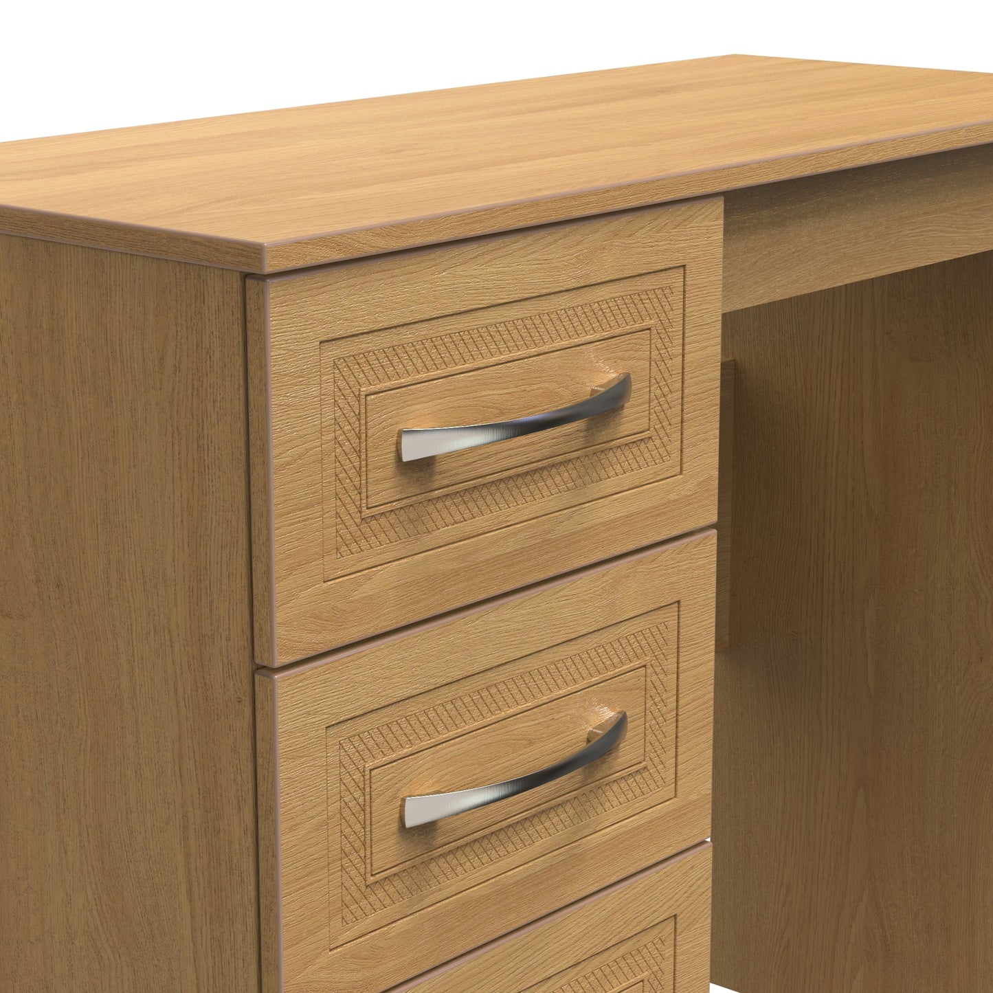 Dorset Desk Oak 3 Drawers 90cm