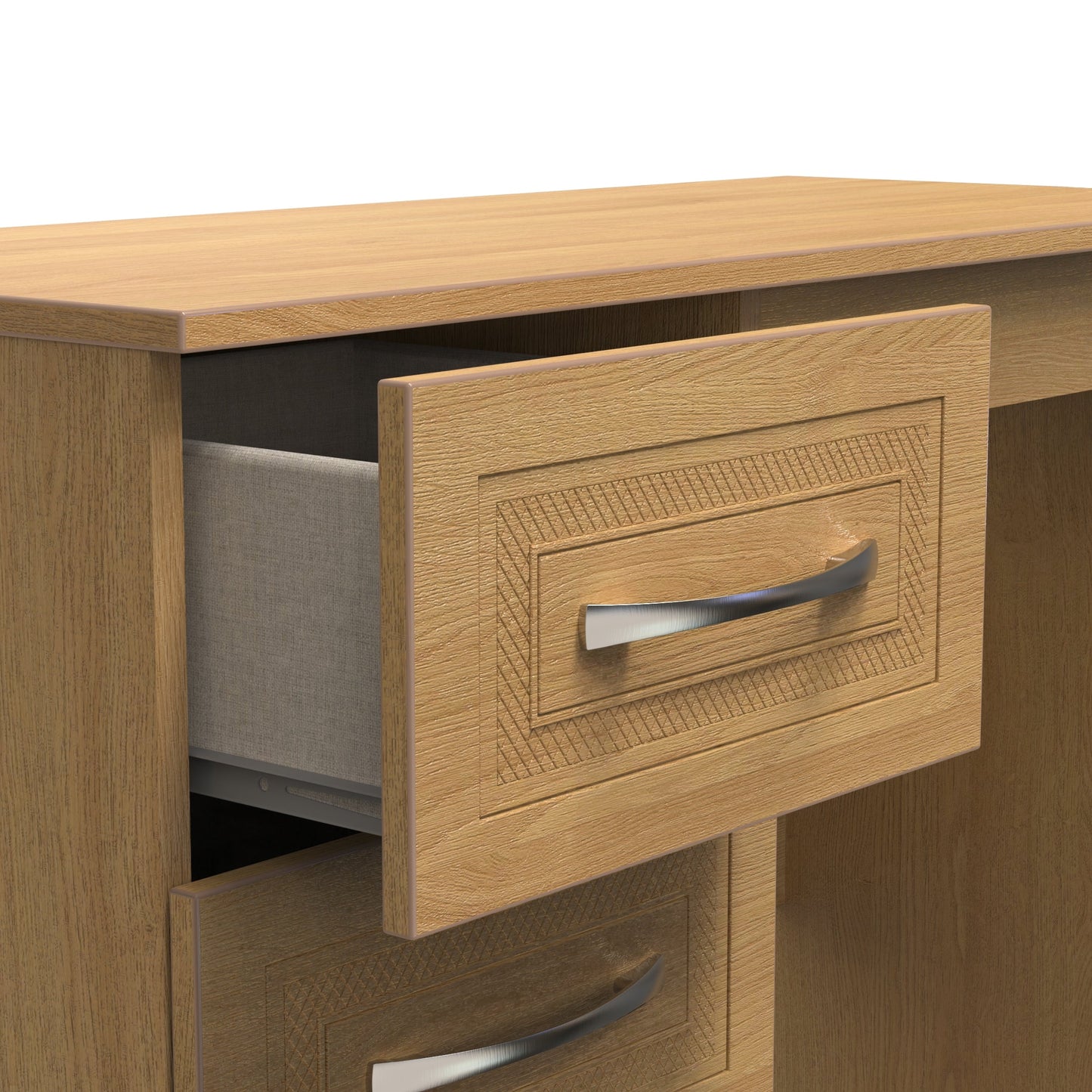 Dorset Desk Oak 3 Drawers 90cm