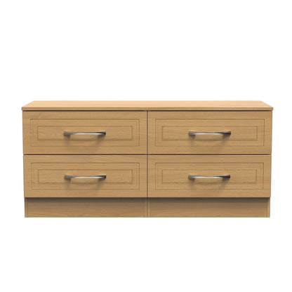 Dorset Large Chest of Drawers Oak 4 Drawers 110cm