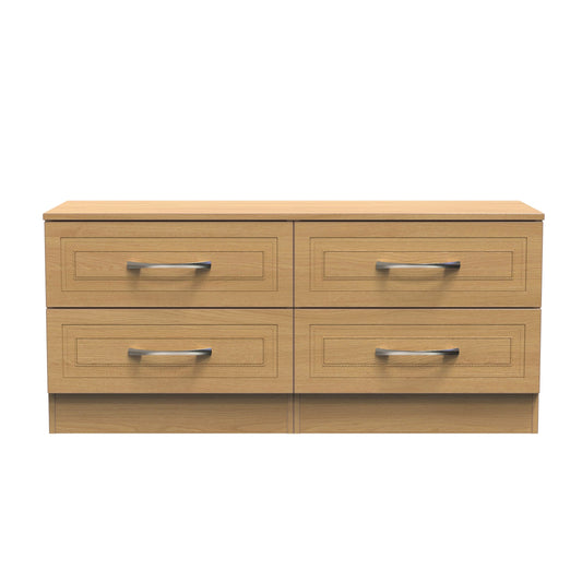 Dorset Large Chest of Drawers Oak 4 Drawers 110cm