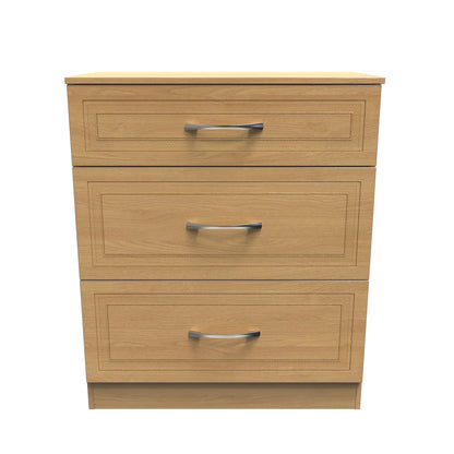 Dorset Chest of Drawers Oak 3 Drawers 89cm