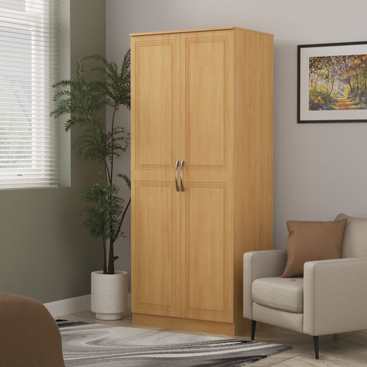 Dorset Tall Wardrobe Oak 2 Doors 1 Shelf 182cm