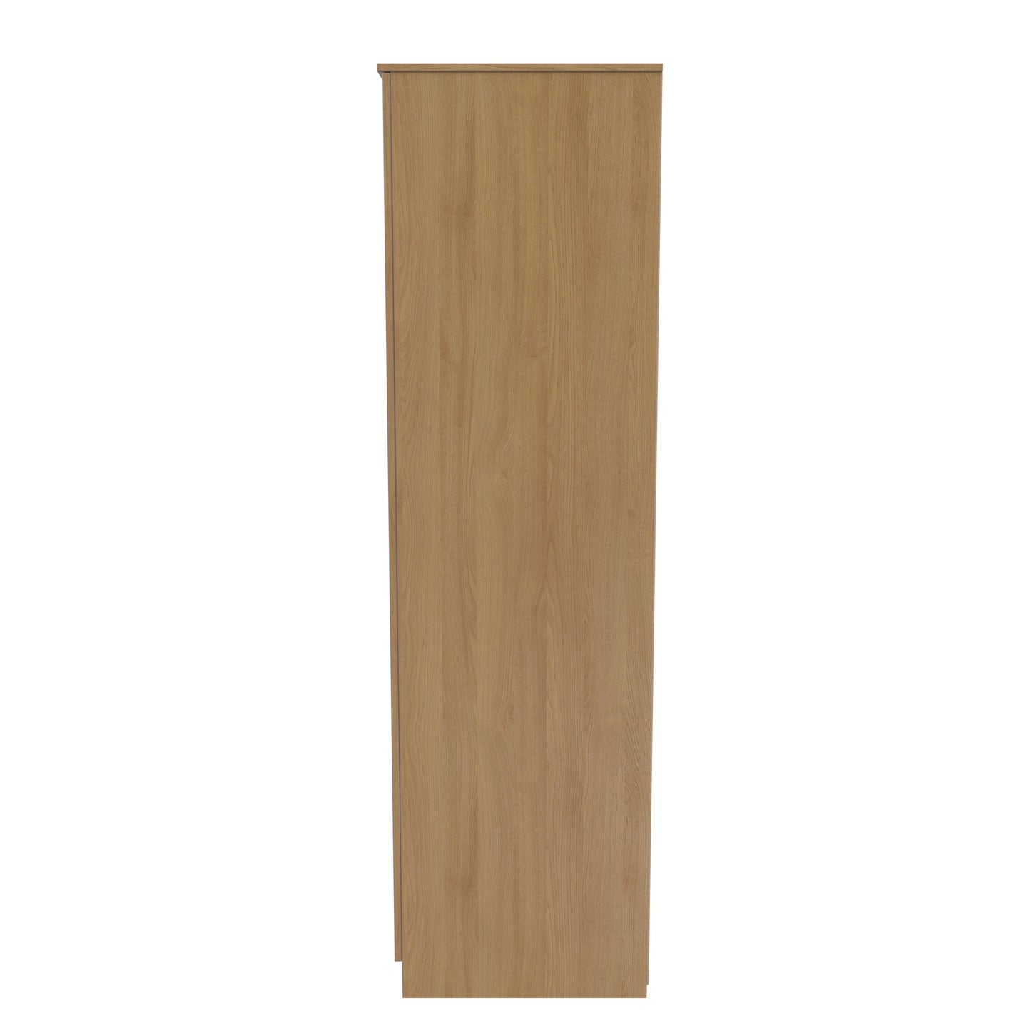 Dorset Tall Mirror Wardrobe Oak 1 Shelf 182cm