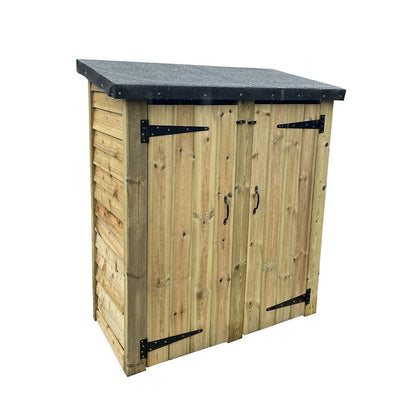 Ascot Garden Tool Storage Shed 120cm wide x 60cm deep by Churnet Valley - DTS01