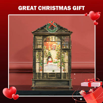 Christmas Ornament Snow Globe Warm White Indoor LED - 25cm