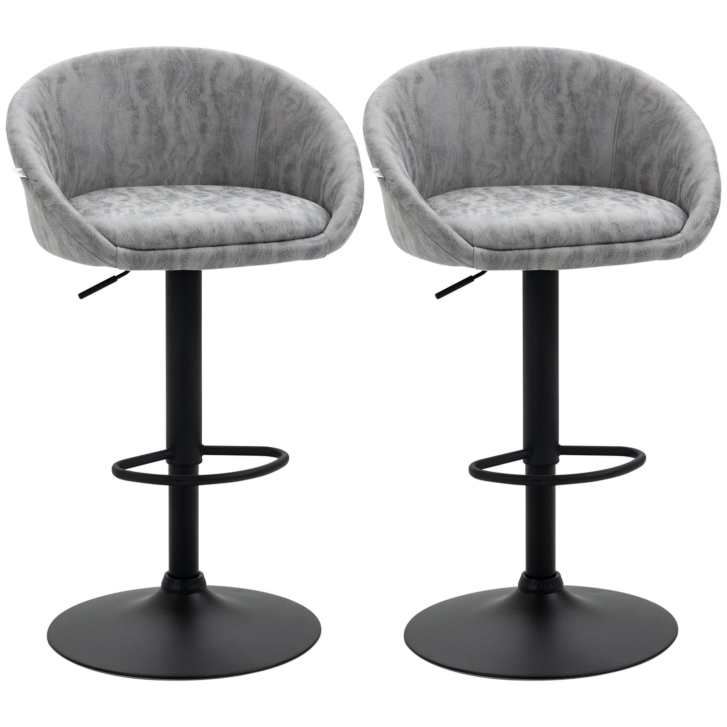 Modern Adjustable Bar Stools Set of 2 Primary Image