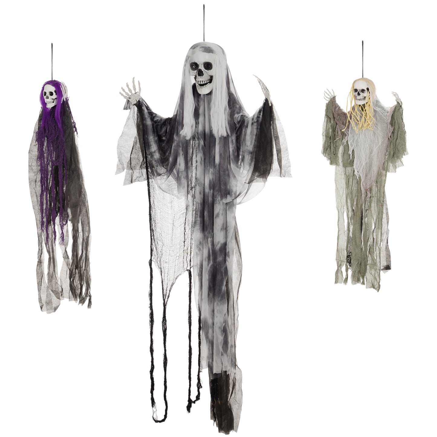 3 x Skeletons Halloween Decoration