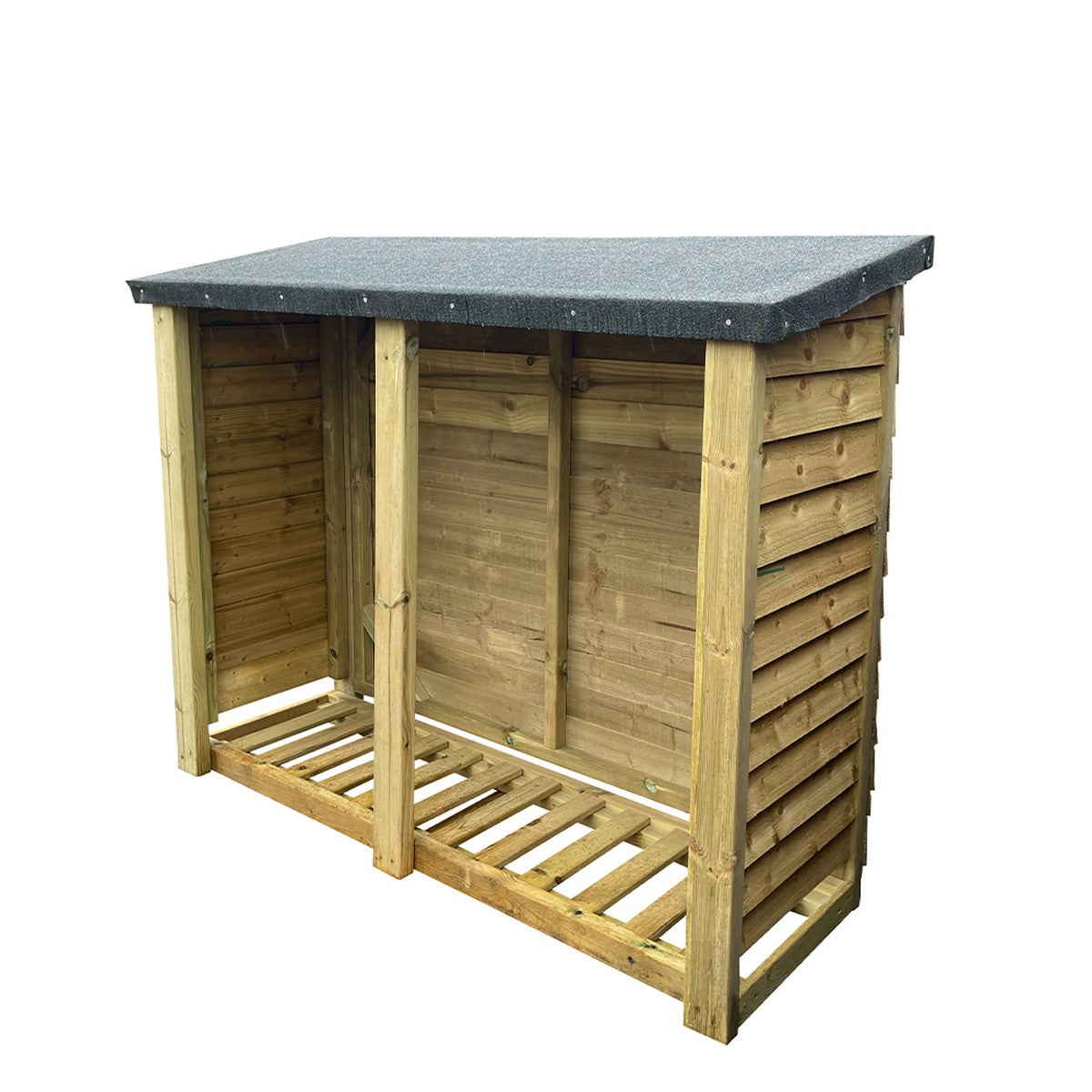 Heavy Duty Garden Log Store 190cm wide x 67cm deep by Churnet Valley - FLS56 Primary Image
