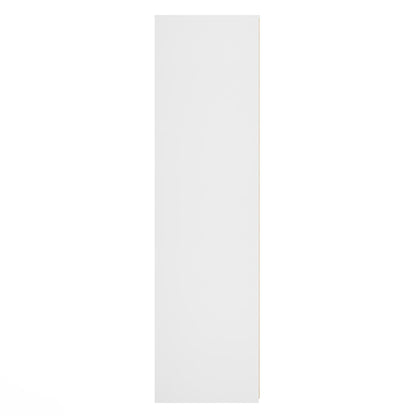 Fluted Tall Wardrobe Teal & White 1 Shelf 197cm