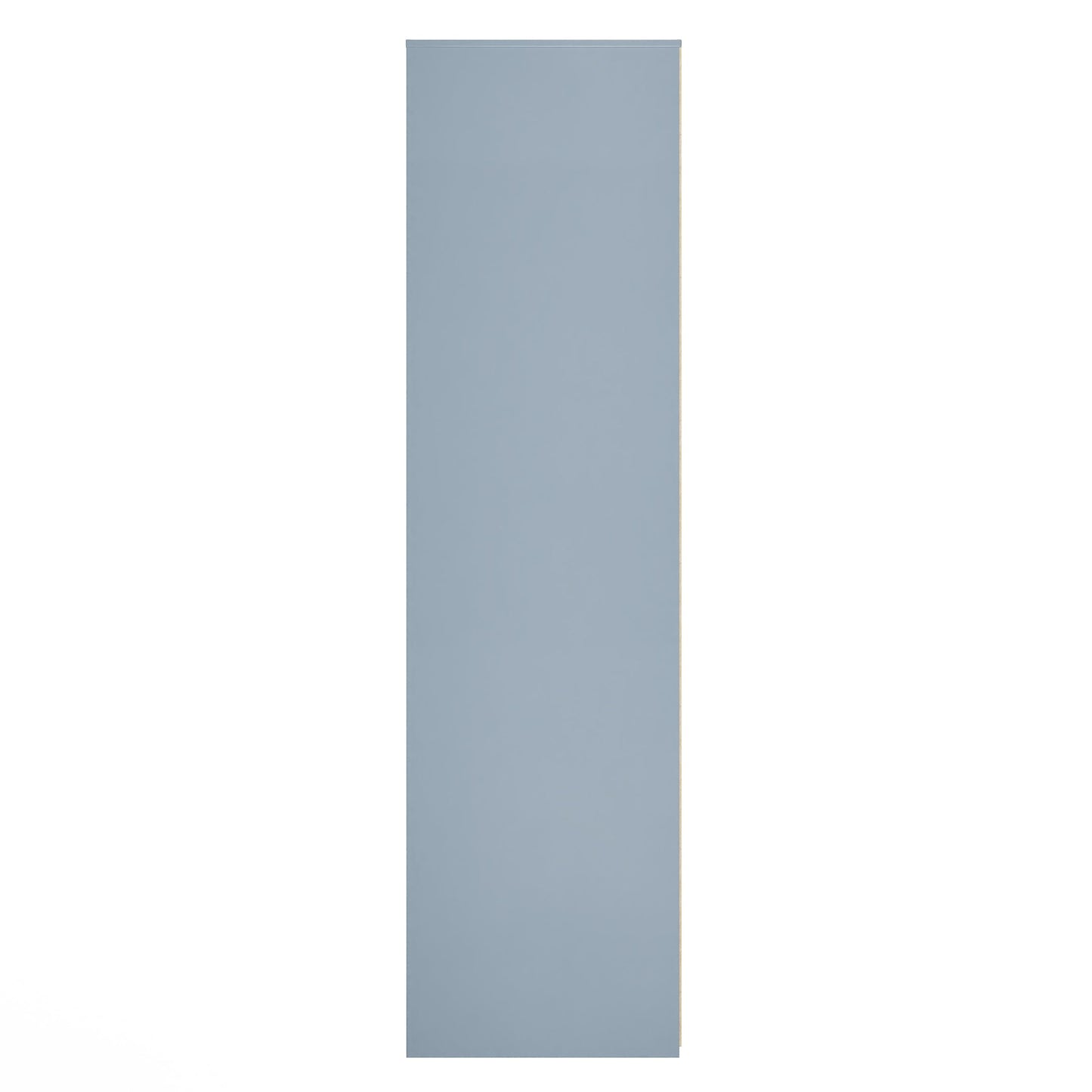 Fluted Tall Wardrobe Light Blue 1 Shelf 197cm