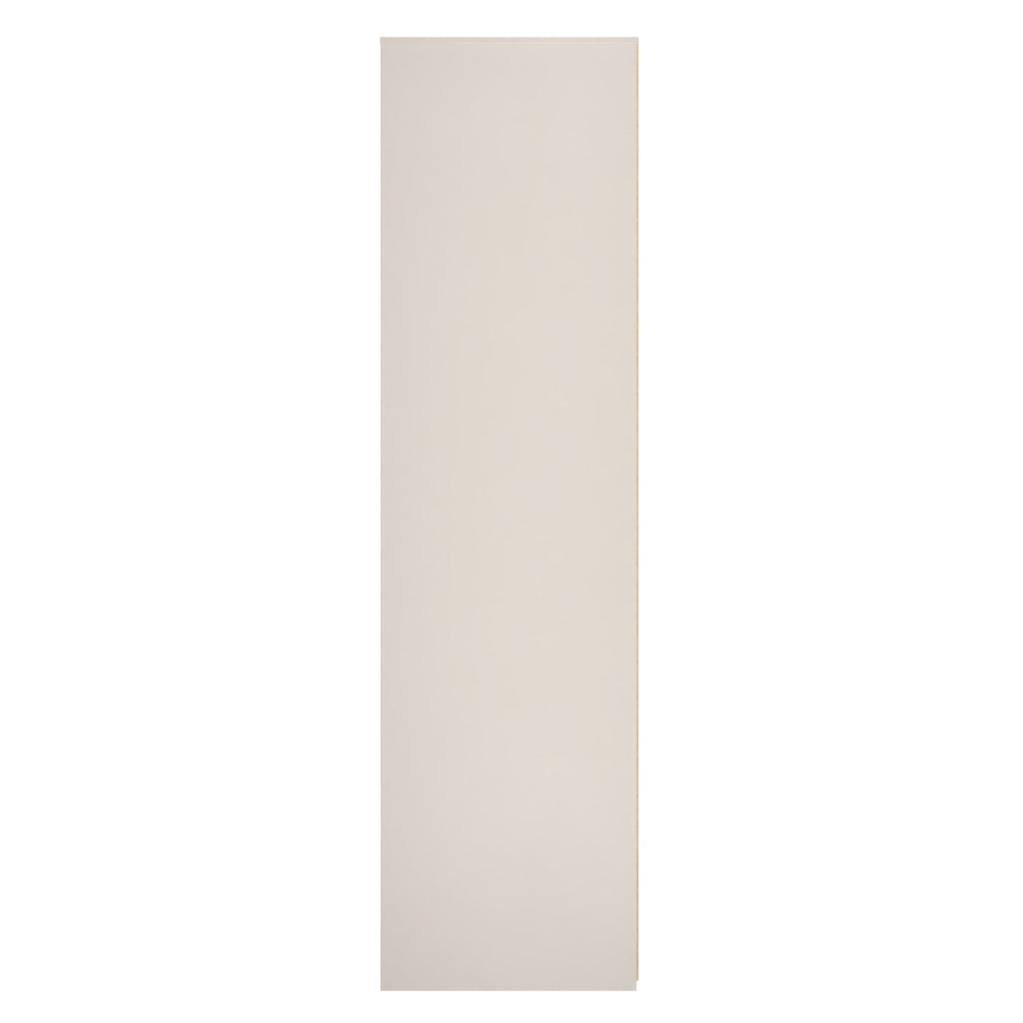 Fluted Tall Wardrobe Off-White 1 Shelf 197cm