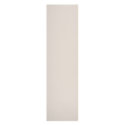 Fluted Tall Wardrobe Off-White 1 Shelf 197cm