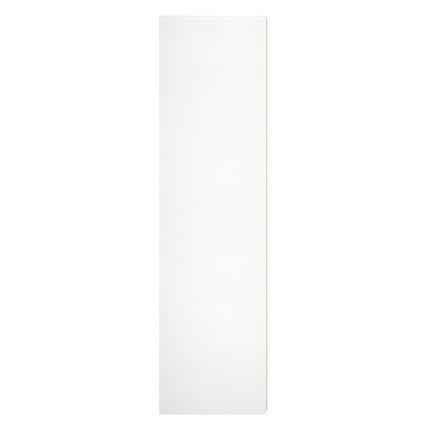 Fluted Tall Wardrobe White 1 Shelf 197cm