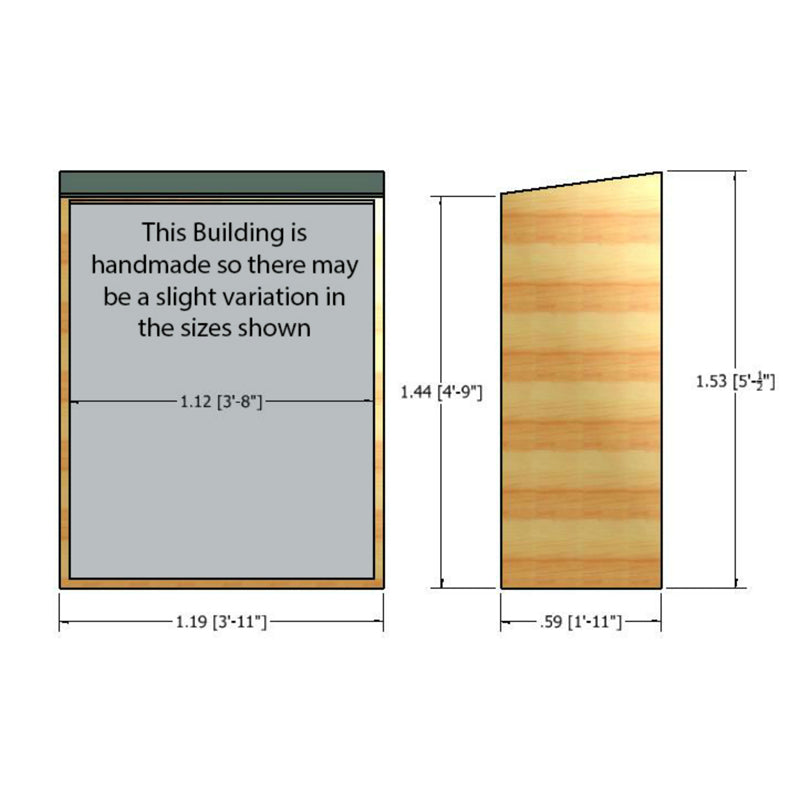 Shire Shire Shiplap Garden Storage Unit (4' x 2')