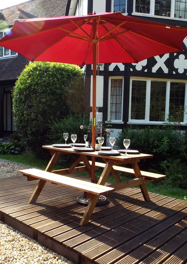 Grand Garden Picnic Table by Charles Taylor - 6 Seats Primary Image