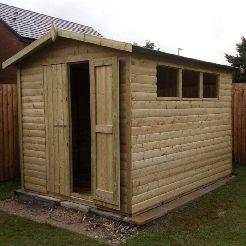Apex Garden Shed 8ft long x 6ft wide by Churnet Valley - APEX8X6