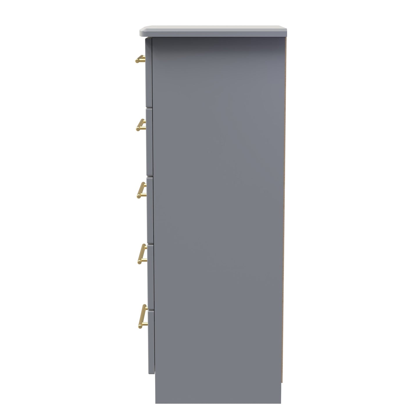 Haworth Tall Tallboy Grey 5 Drawers 108cm