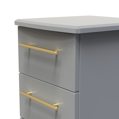 Haworth Tall Tallboy Grey 5 Drawers 108cm