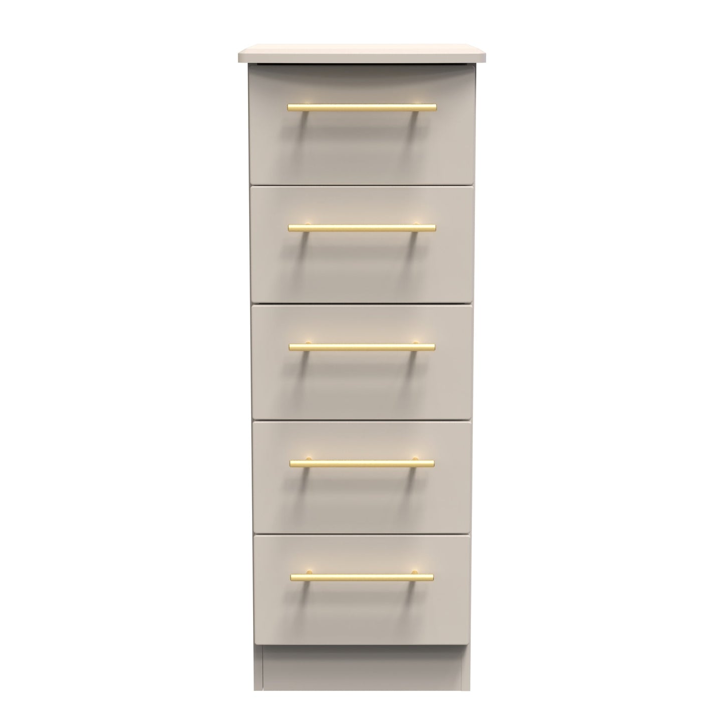 Haworth Tall Tallboy Off-White 5 Drawers 108cm