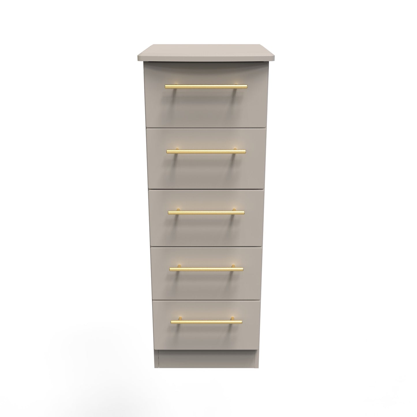 Haworth Tall Tallboy Off-White 5 Drawers 108cm