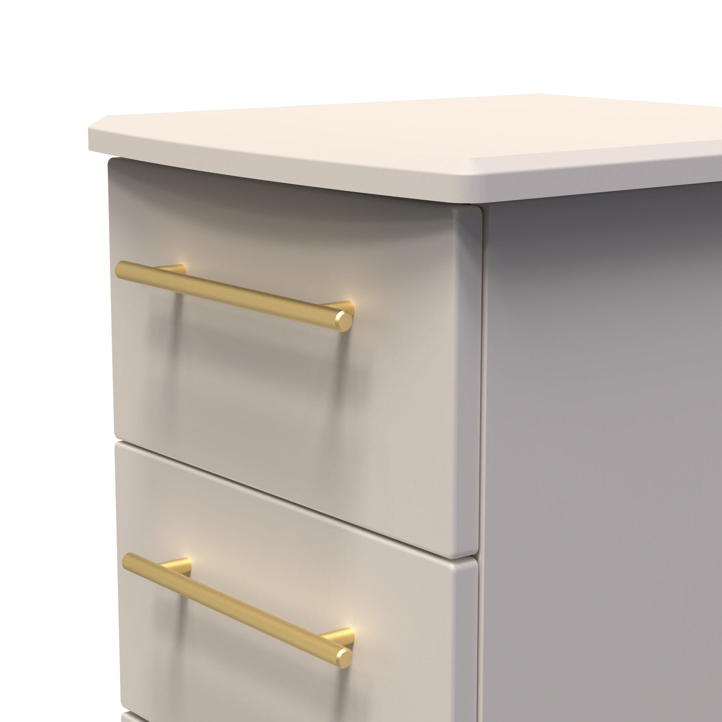 Haworth Tall Tallboy Off-White 5 Drawers 108cm