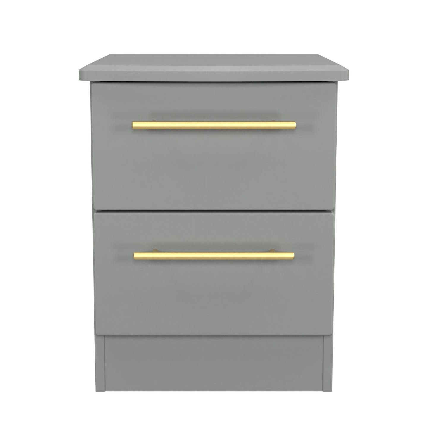 Haworth Bedside Table Grey 2 Drawers 51cm