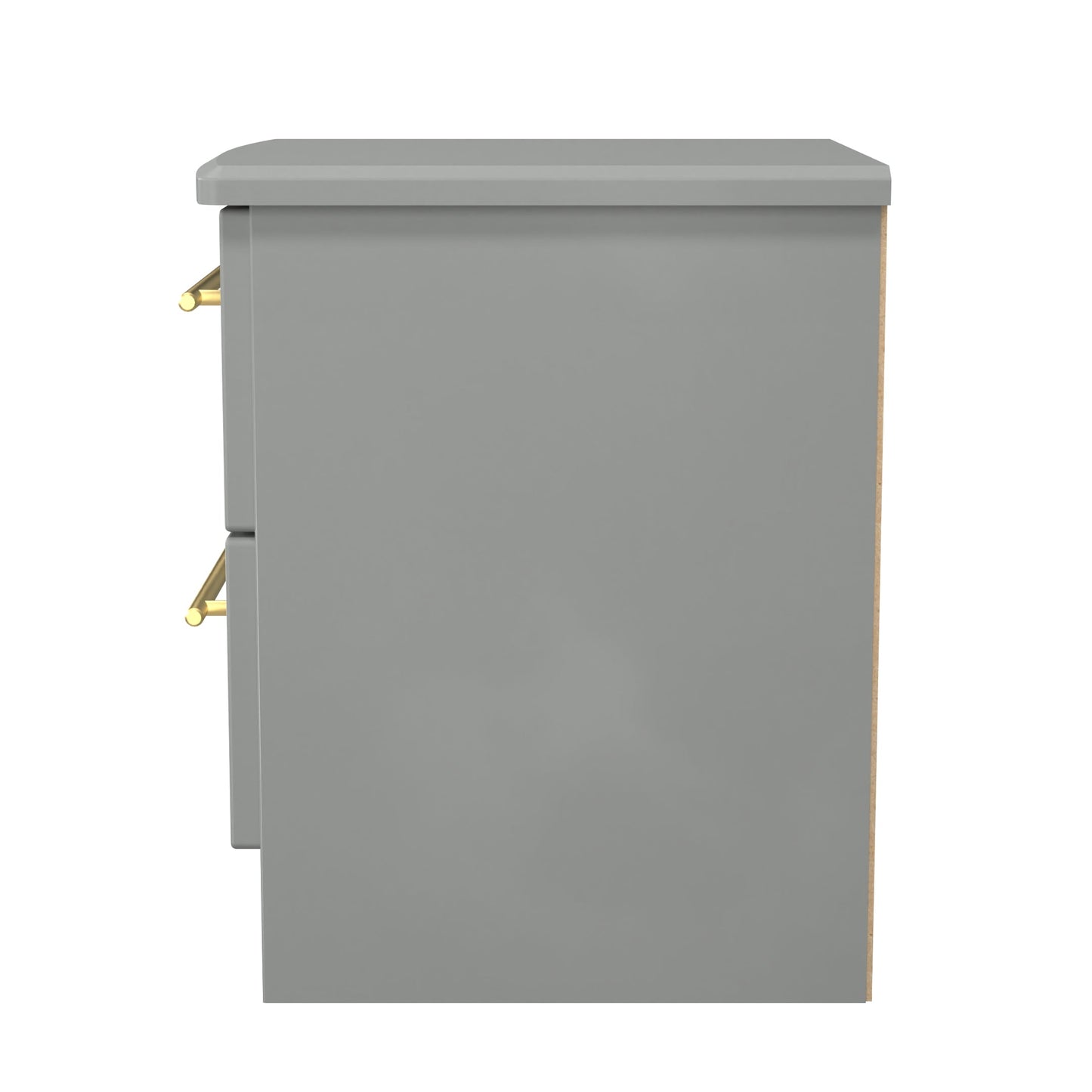 Haworth Bedside Table Grey 2 Drawers 51cm