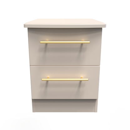 Haworth Bedside Table Off-White 2 Drawers 51cm