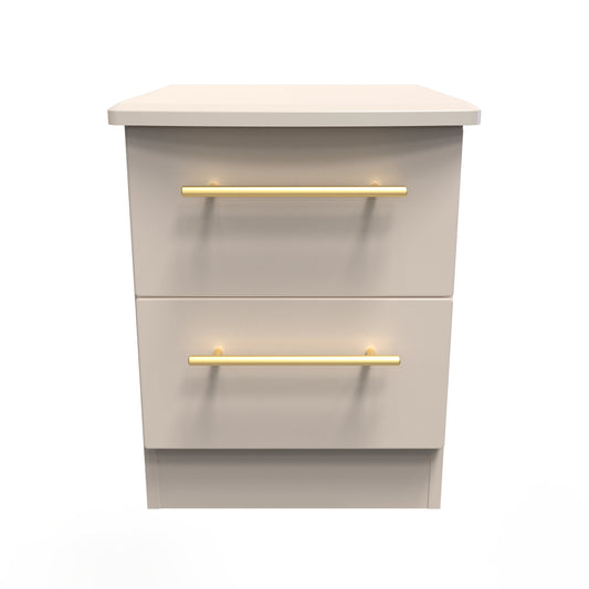 Haworth Bedside Table Off-White 2 Drawers 51cm