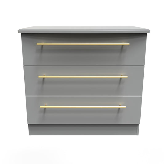 Haworth Chest of Drawers Grey 3 Drawers 77cm