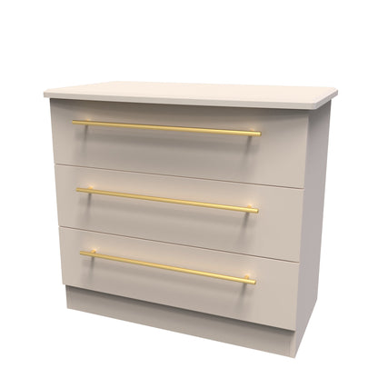 Haworth Chest of Drawers Off-White 3 Drawers 77cm