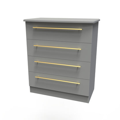 Haworth Chest of Drawers Grey 4 Drawers 89cm