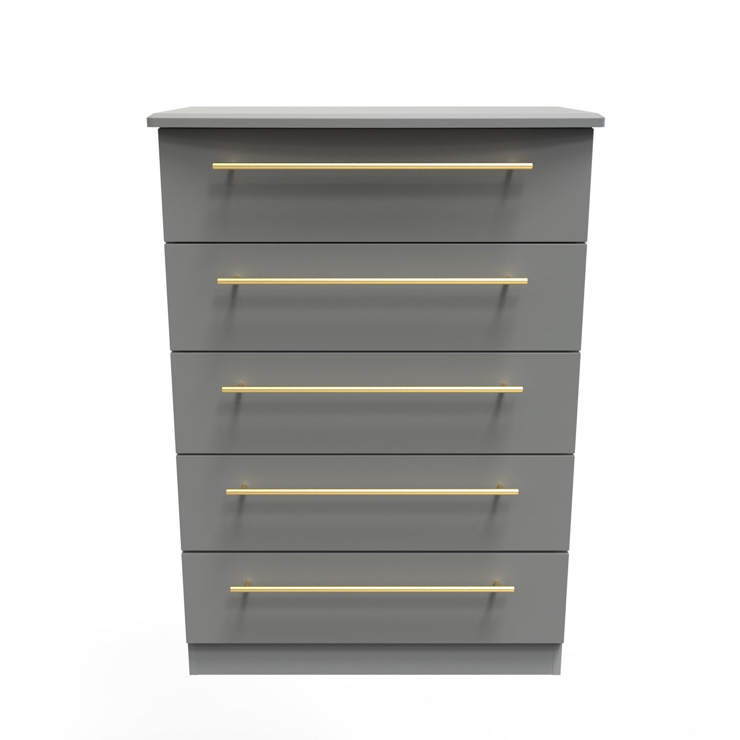 Haworth Tall Chest of Drawers Grey 5 Drawers 108cm