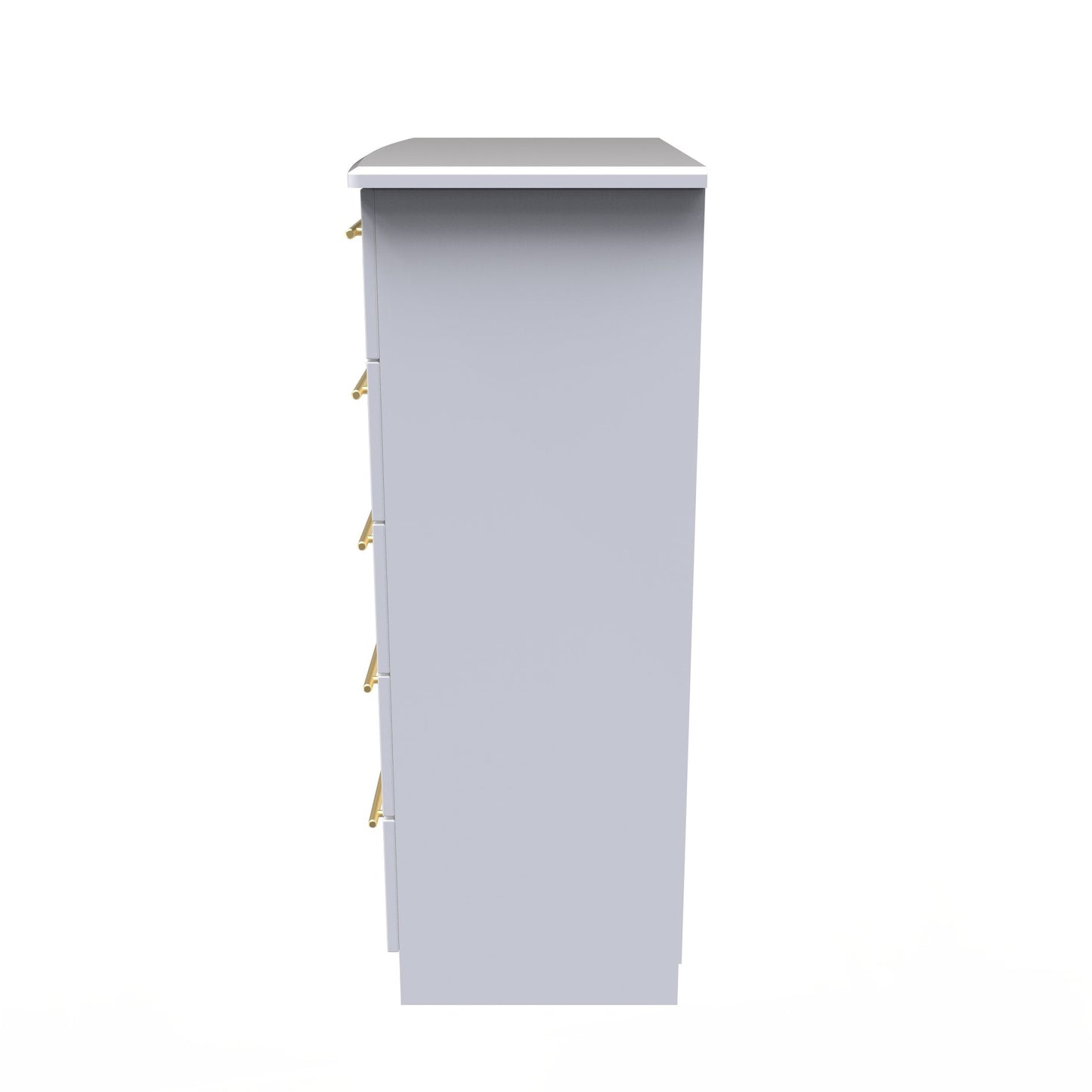 Haworth Tall Chest of Drawers White 5 Drawers 108cm